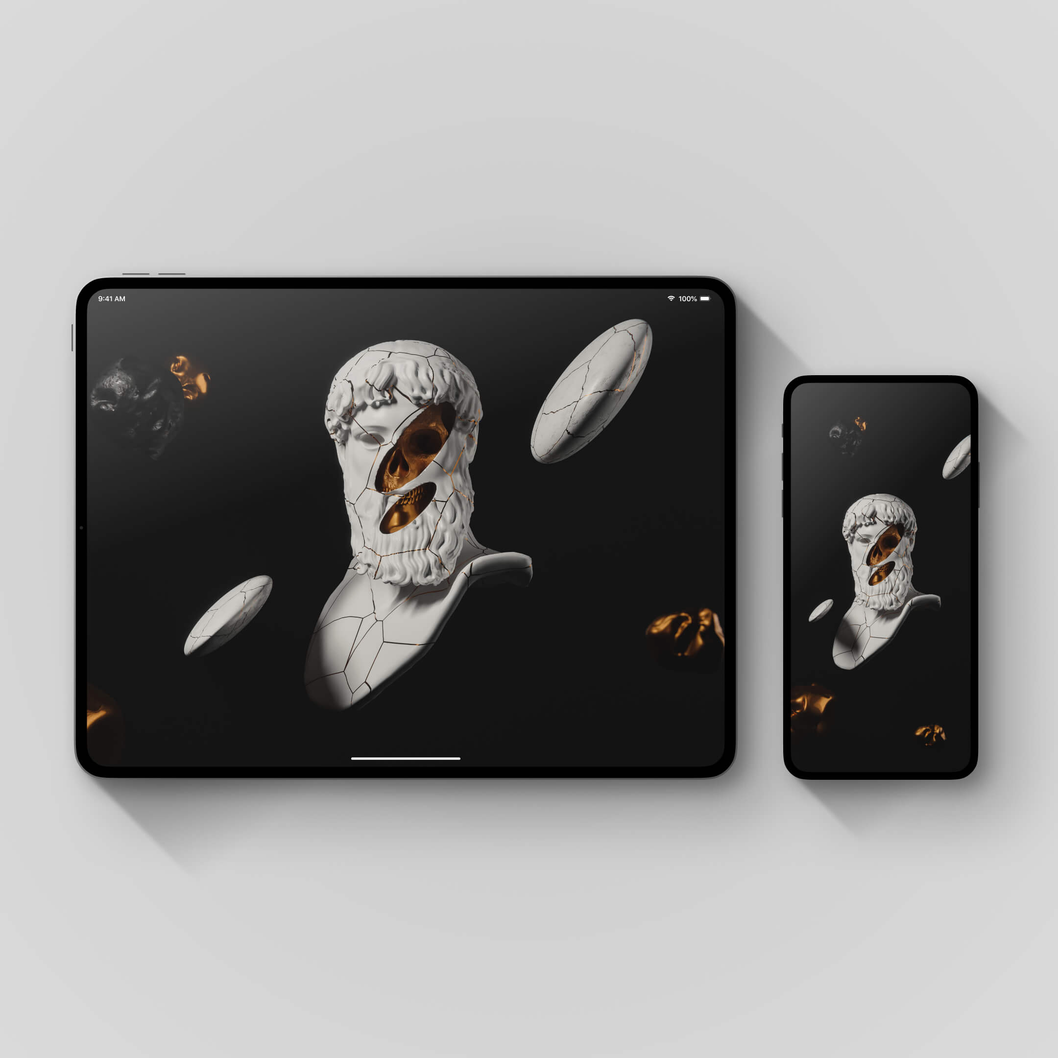 Sculpture Relics Wallpaper Pack